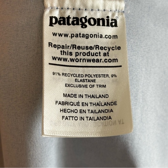 PATAGONIA Stretch Planing Boardshorts Blue Striped Swimming Trunks Men’s 38x9 - Picture 6 of 8